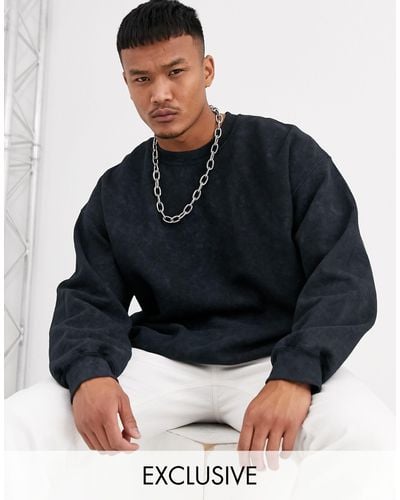 Reclaimed (vintage) Inspired Oversized Sweatshirt - Black