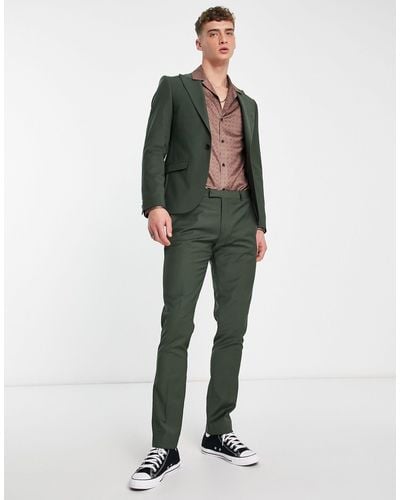 Twisted Tailor Buscot - pantaloni da abito verdi - Verde