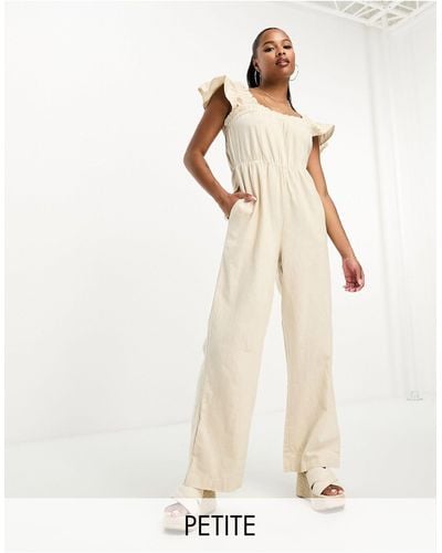 Vero Moda Linen Jumpsuit - White