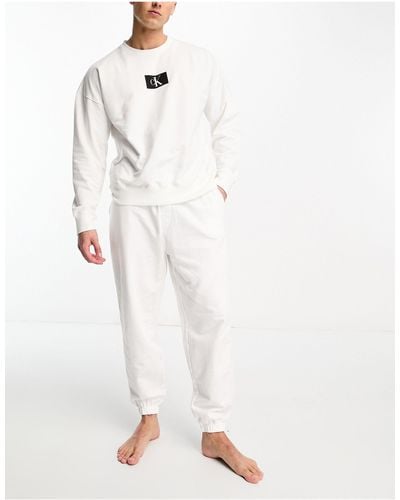 Calvin Klein – ck 96 – loungewear-jogginghose - Weiß