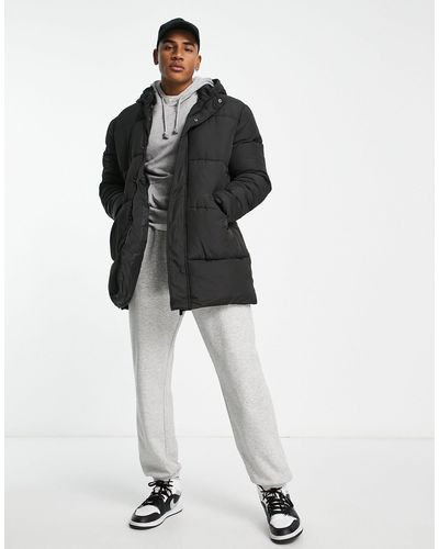 New Look Longline Puffer Jacket - White