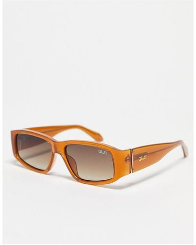 Quay Quay – no envy – rechteckige sonnenbrille - Weiß