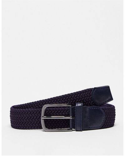 French Connection Woven Belt - Blue