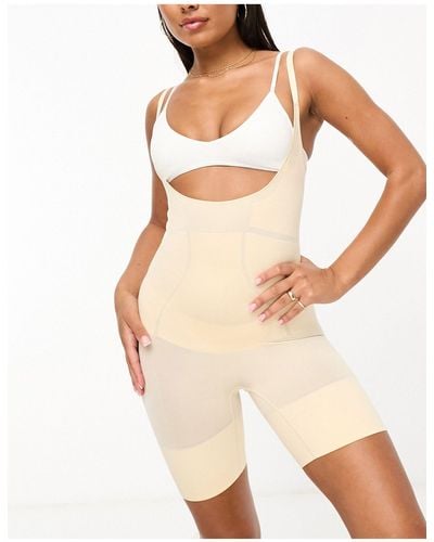 DORINA Absolute Sculpt High Control Open Bust Shaping Bodysuit With Shorts - Natural