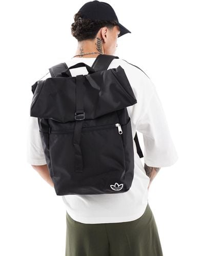 adidas Originals Premium Essentials Backpack With Roll Top - Black