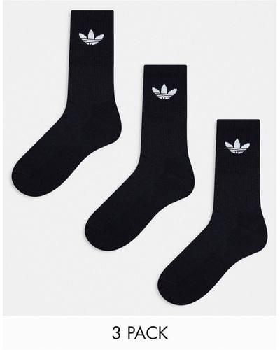 adidas Originals Trefoil Cushion 3-pack Socks - Black