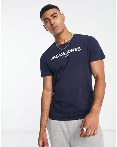 Jack & Jones Camiseta en con logo - Azul