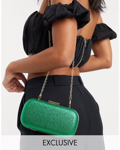 True Decadence Bolso clutch esmeralda brillante exclusivo - Verde