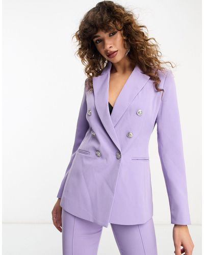 ONLY Fitted Blazer Co-ord - Purple