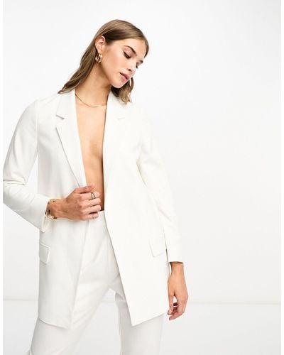 AllSaints Co-ord Aleida Tri Jersey Blazer - White