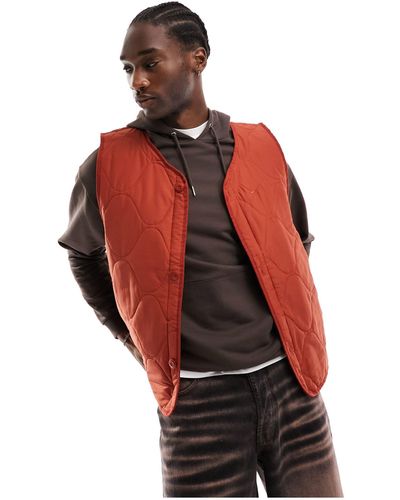 Nike Life Quilted Gilet - Red
