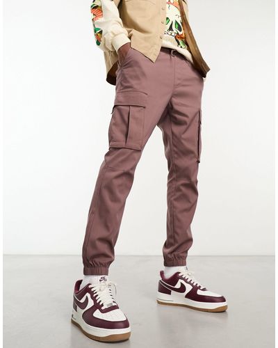 PacSun Kai Stretch Slim Fit Cargo Trousers - Pink