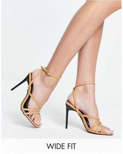 Raid Wide Fit Joslyn Strappy Heeled Sandals - Multicolour