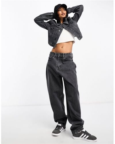 WÅVEN Gina High Rise Slouchy Mom Jeans Co-ord - White