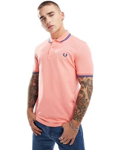 Fred Perry Twin Tipped Polo Shirt - Pink
