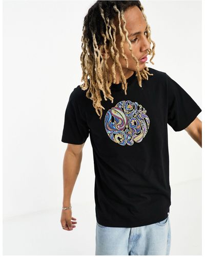 Pretty Green Camiseta negra con estampado - Negro