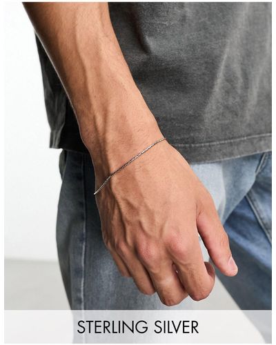 ASOS – armband aus poliertem sterling - Grau