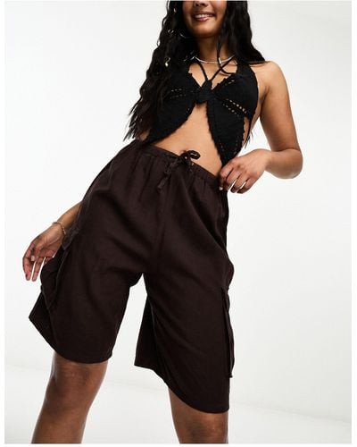 Mini shorts Pull&Bear pour femme | Réductions en ligne jusqu'à 54 % | Lyst