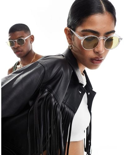 Le Specs Teen Spirit Deux Round Sunglasses - Black