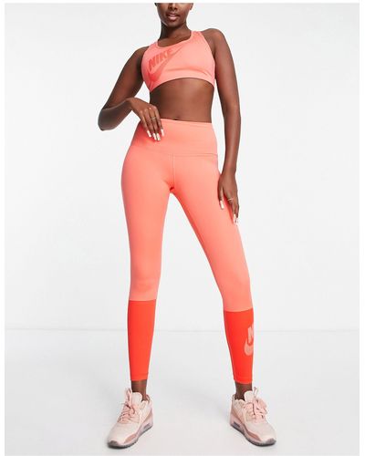 Nike – dance gel one dri-fit – leggings - Rot