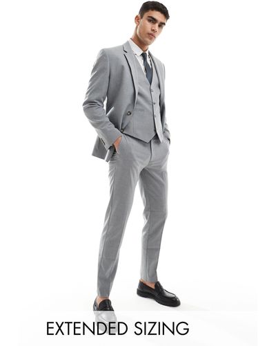 ASOS Slim Suit Trousers - Grey