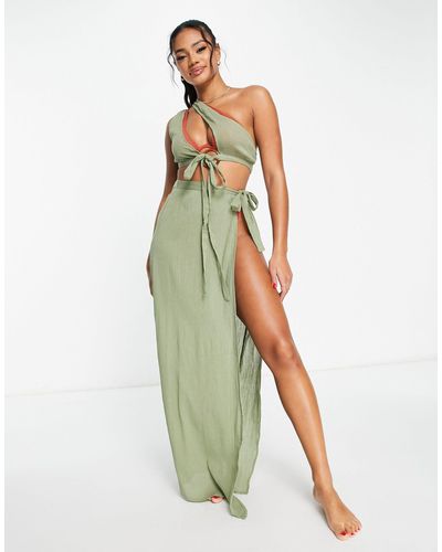 ASOS – strand-sarong - Grün