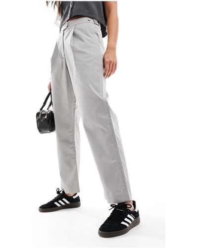 Fred Perry Straight Leg Pants - White