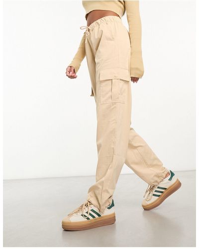 Cotton On Woven Cargo Trousers - Natural