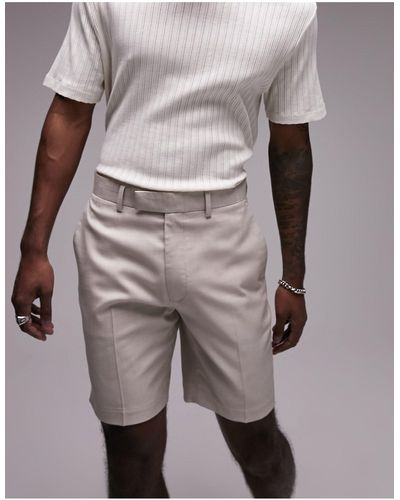 TOPMAN – schmal geschnittene, elegante shorts - Mehrfarbig