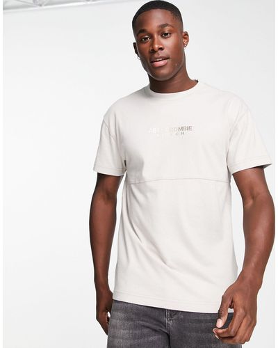 Abercrombie & Fitch Cross Chest Logo T-shirt - White