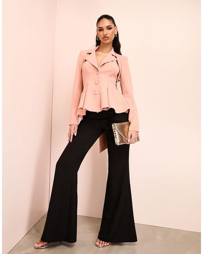 ASOS – elegante blazer-weste mit 2-in-1-design - Pink