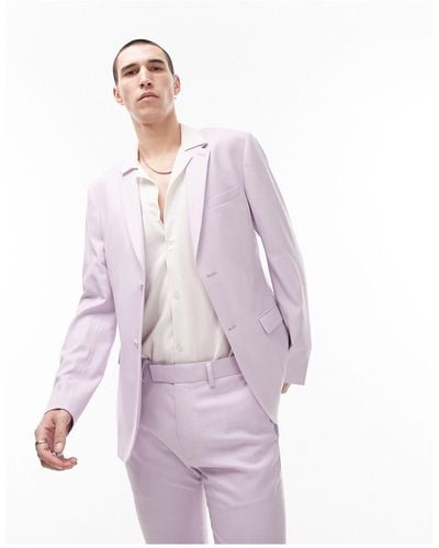 TOPMAN Super Skinny Suit Jacket - Pink