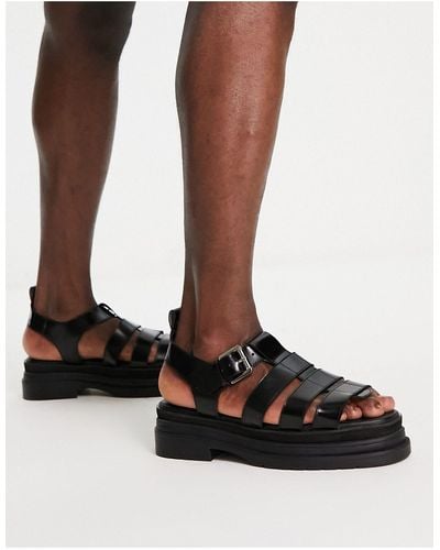 ASOS Chunky Gladiator Sandals - Black