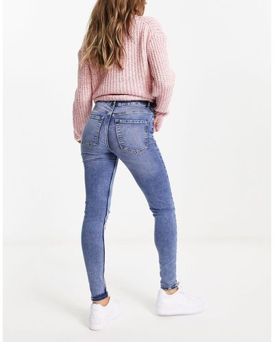 Pimkie Tall - Skinny Jeans Met Hoge Taille - Blauw