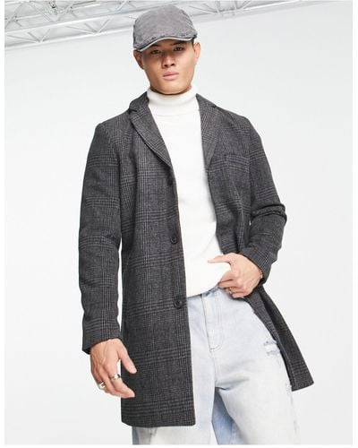 Only & Sons Wool Overcoat - White