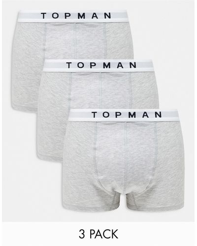 TOPMAN 3 Pack Trunks - White