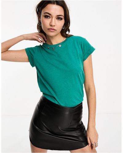 AllSaints Anna - t-shirt à manches courtes - indigo - Vert