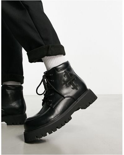Koi Footwear Koi Moral Alliance Cross Detail Hi Shoes - Black