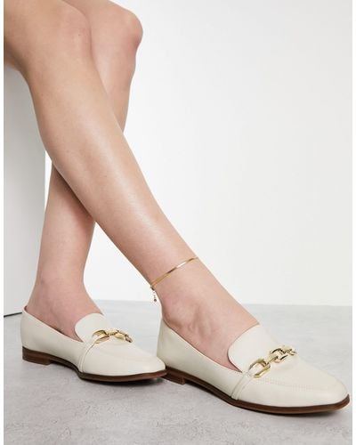 ALDO Zapatos color crema planos con bridón kyah - Blanco