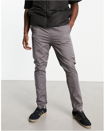 Le Breve Elasticated Waist Chino Trousers - Black