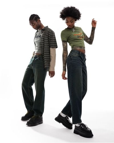 Reclaimed (vintage) – unisex – loose fit jeans - Schwarz
