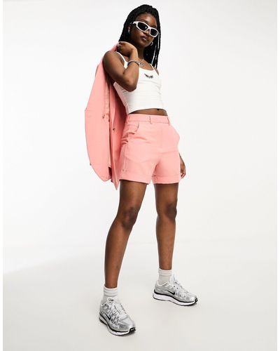 JJXX High Waisted Tailored Shorts - Pink