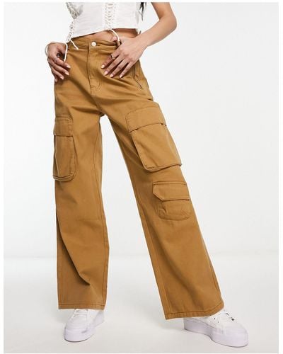 Urban Revivo Cargo Trousers - Brown