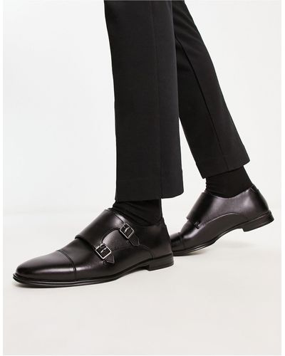 New Look Zapatos monk negros con tira