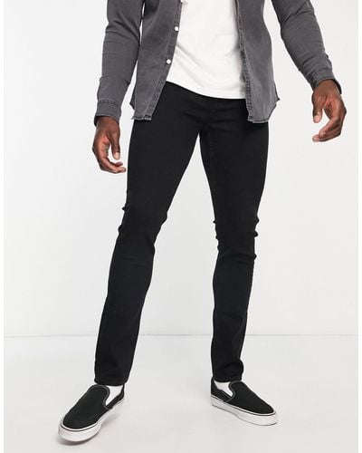 AllSaints Skinny-fit Cigarette-jeans - Zwart