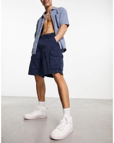 Polo Ralph Lauren – gellar – locker geschnittene cargo-shorts aus twill - Blau