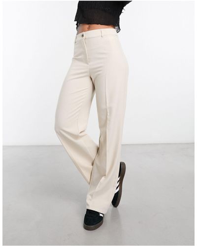 Pimkie Straight Leg Trousers - White