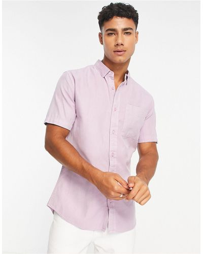 River Island – kurzärmliges hemd mit einer tasche - Mehrfarbig