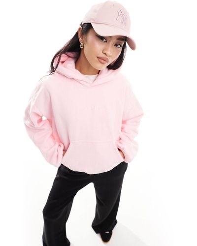 The Couture Club Teddy Fleece Hoodie - Pink