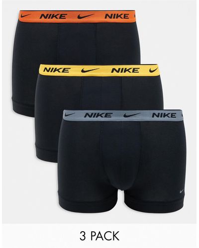 Nike – everyday cotton stretch – 3er-pack unterhosen - Blau